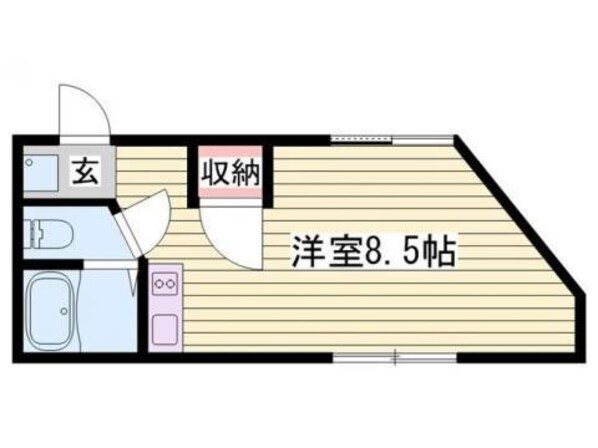 ベルフラワー岡町の物件間取画像